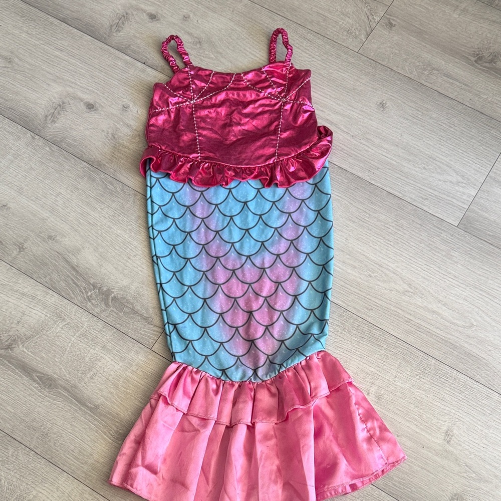 Enchanting Pink and Blue Mermaid Costume for Kids